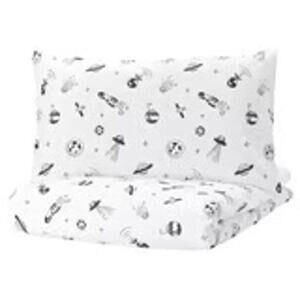 IKEA AFTONSPARV Twin Space Duvet Cover Set for Young Astronauts
